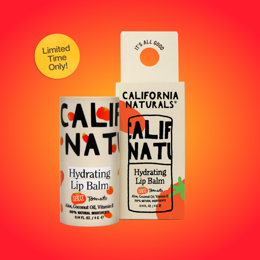 SAUZ x California Naturals Tomato Lip Balm
